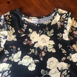Lularoe Carly Large - EUC - Gorgeous Floral Unicorn print